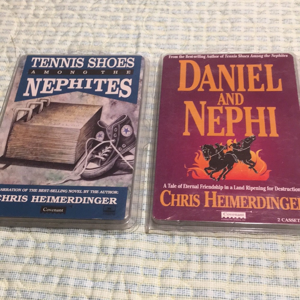 Chris HeimerDinger LDS 2PK Cassette Stories Tennis Shoe Nephites Daniel & Nephi